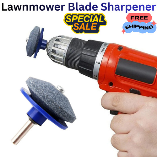 Lawnmower blade sharpener - lawnmower,